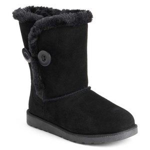 🖤SO "Black Crayon" Women's Suede/Faux Fur Winter Boots - NEW🖤